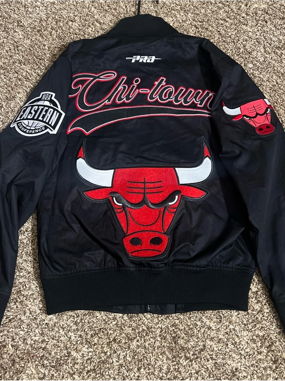 NBA Chicago Bulls Black Bomber Jacket pro standard